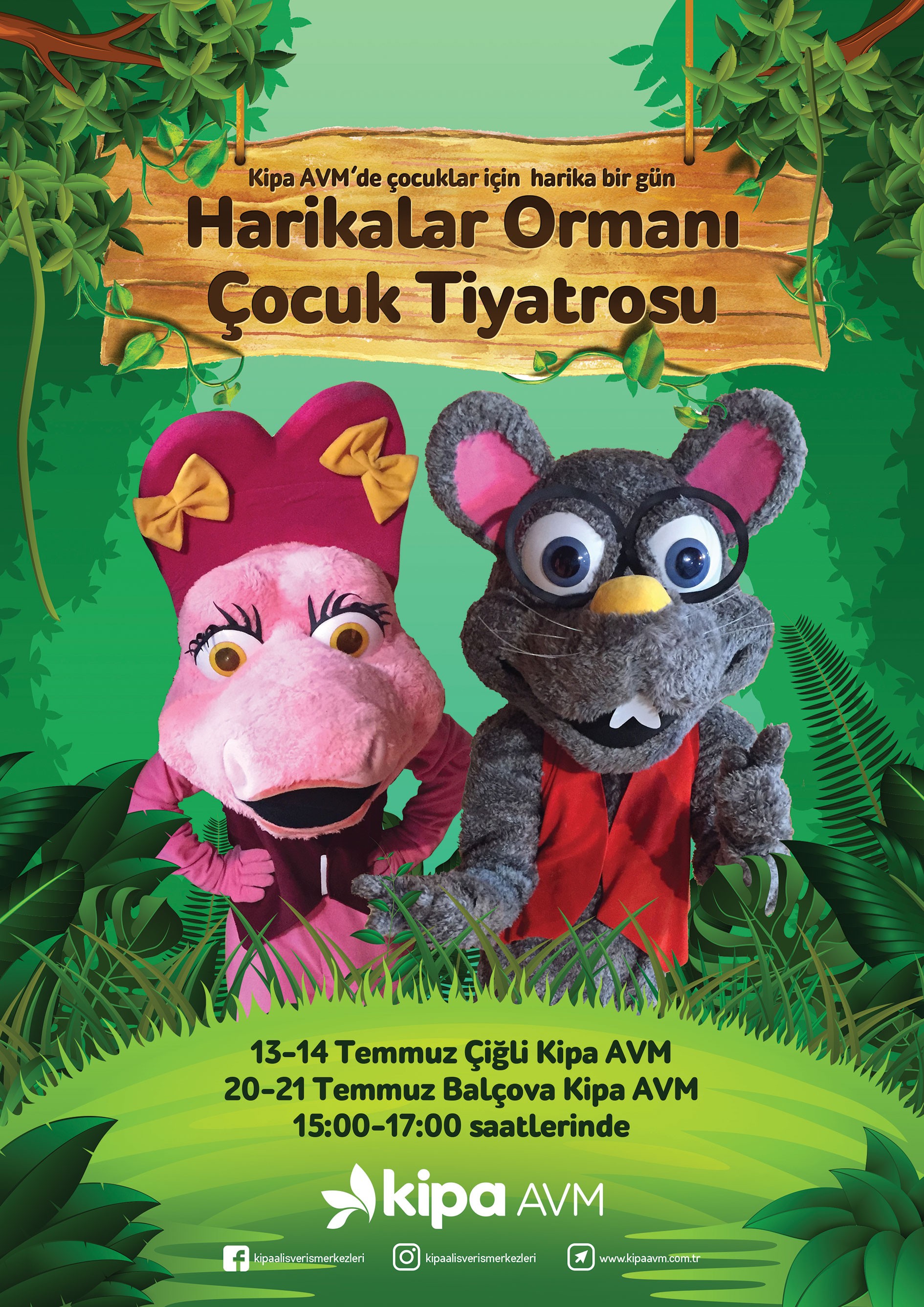 Hariklar Ormanı &Ccedil;ocuk Tiyatorsu Kipa AVM&rsquo;de!